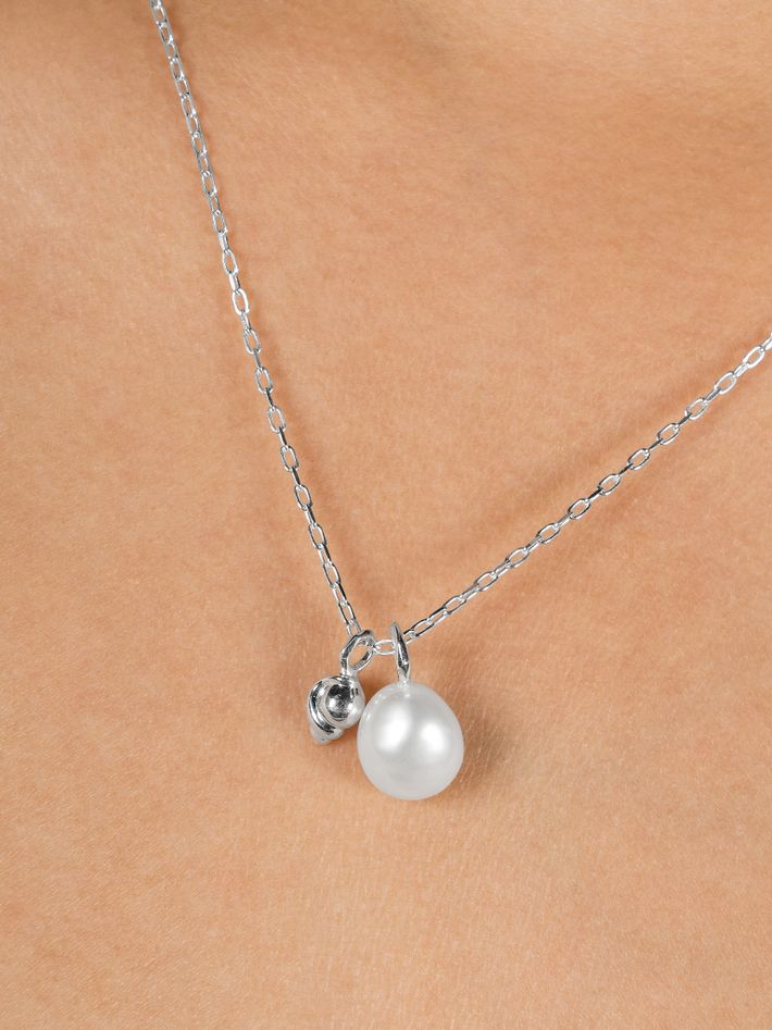 Thalassa ocean treasures pearl duo pendant