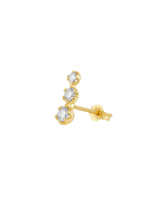 Single Elyhara Diamond Trio Stud photo