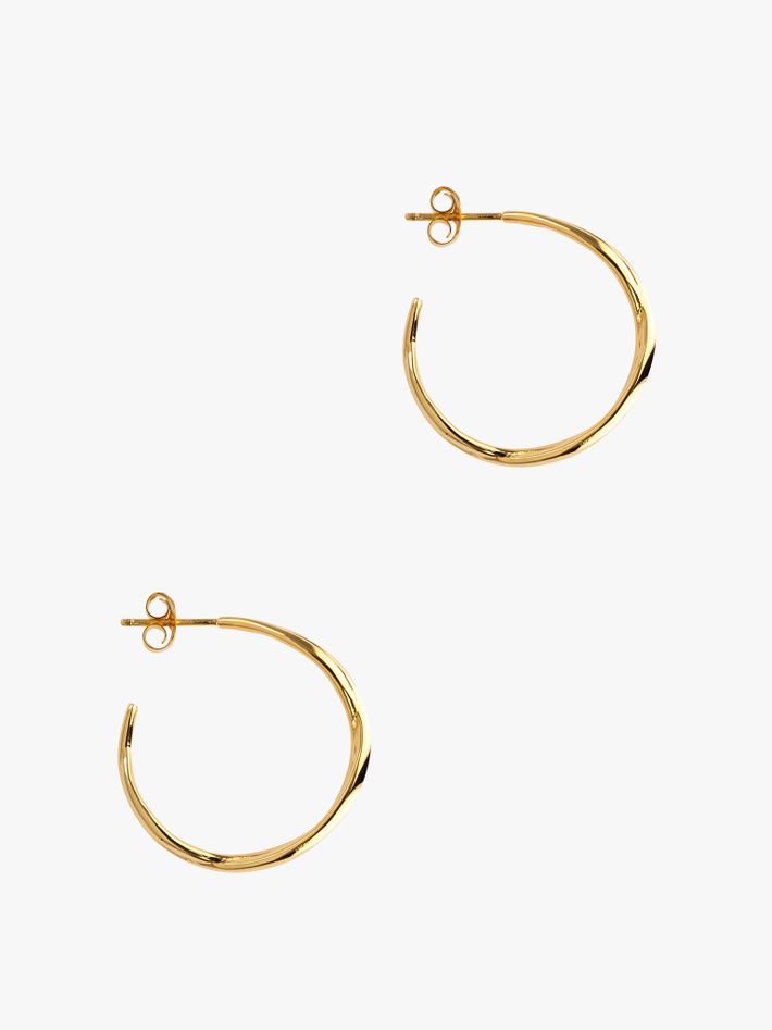 Twist open hoops