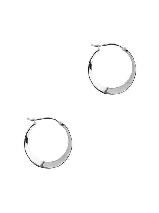 Signature small tapering hoops (Refurbished) photo