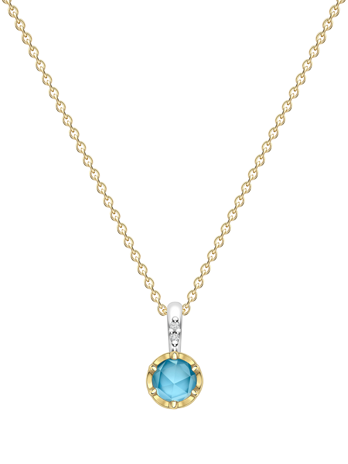 March aquamarine birthstone pendant