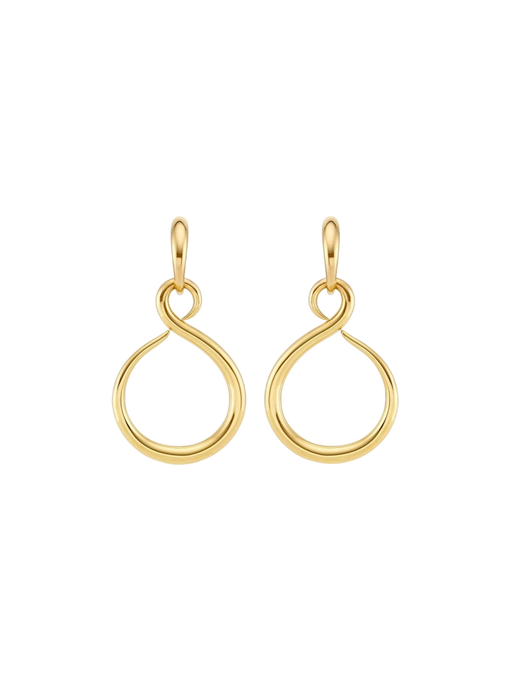 Gold toro lasso drop earrings photo