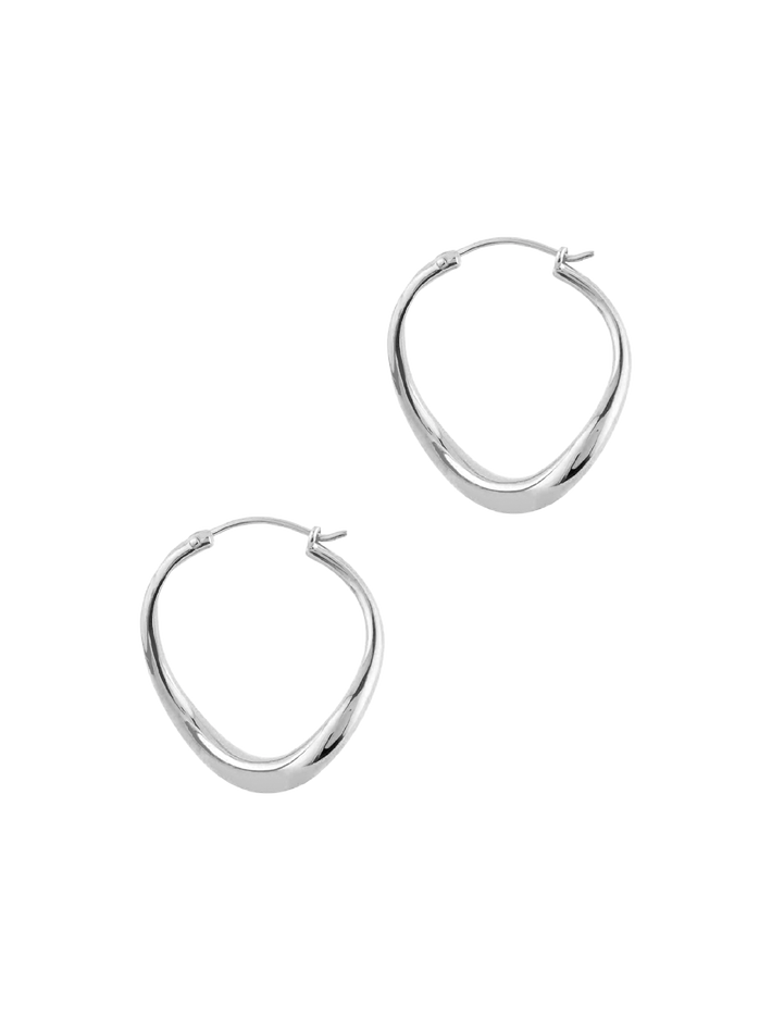 Wave small hoops by Dinny Hall