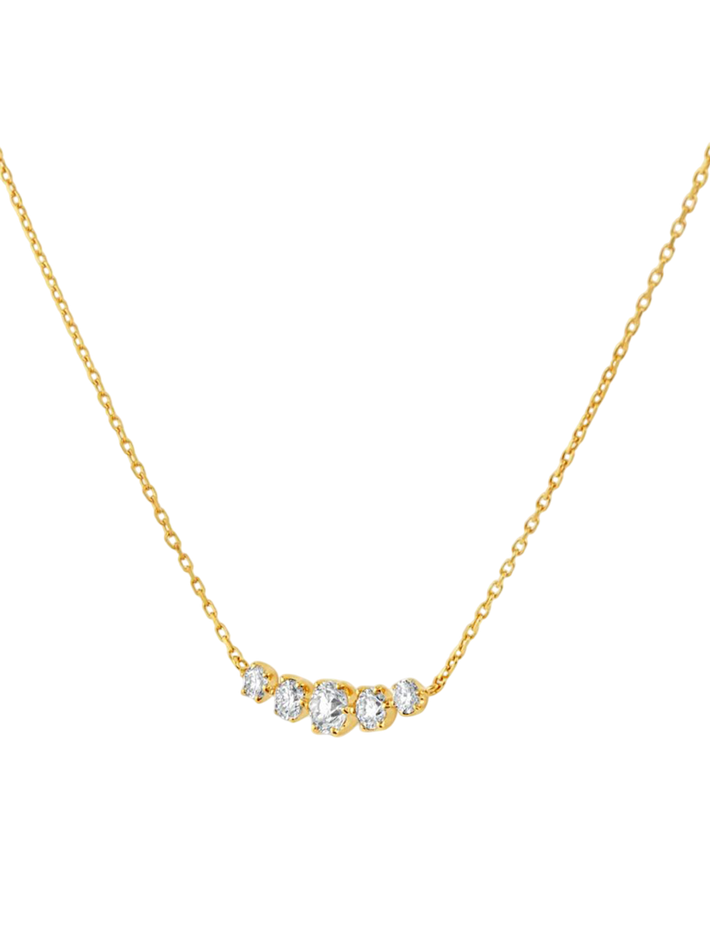 Elyhara diamond scoop necklace