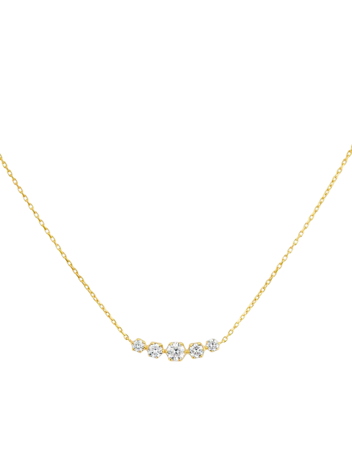 Elyhara diamond scoop necklace