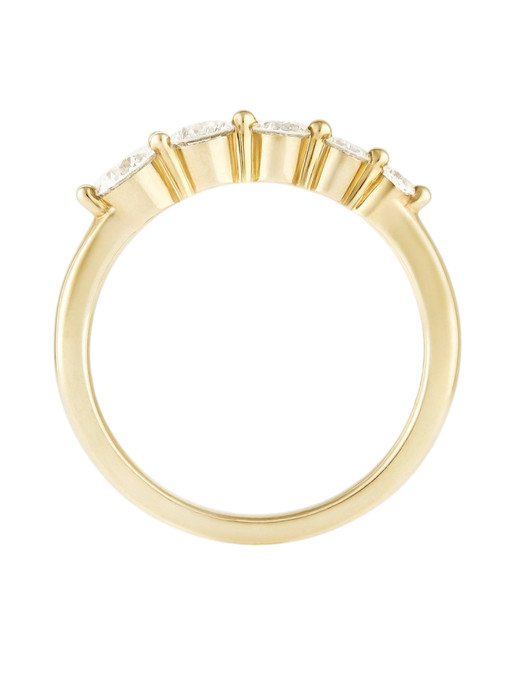Shuga lab-grown diamond graduated ring photo