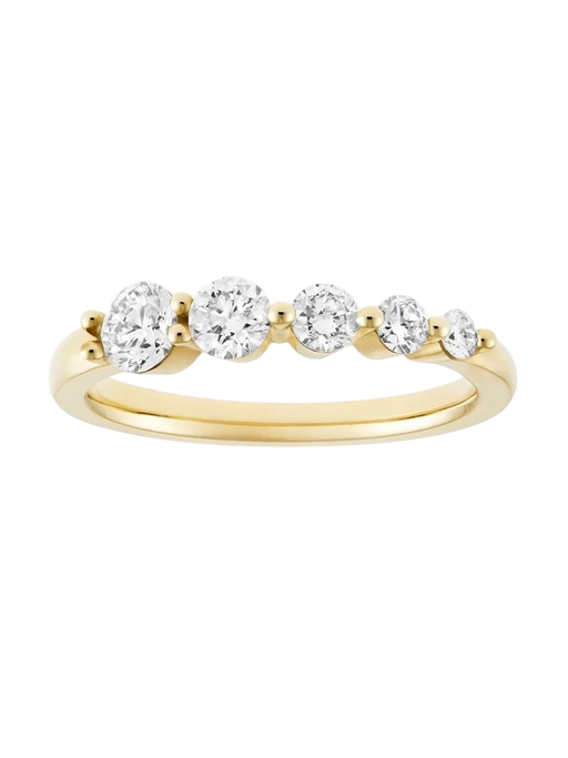 Shuga lab-grown diamond graduated ring photo
