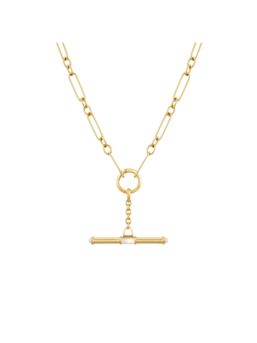 Mother of pearl t-bar necklace photo
