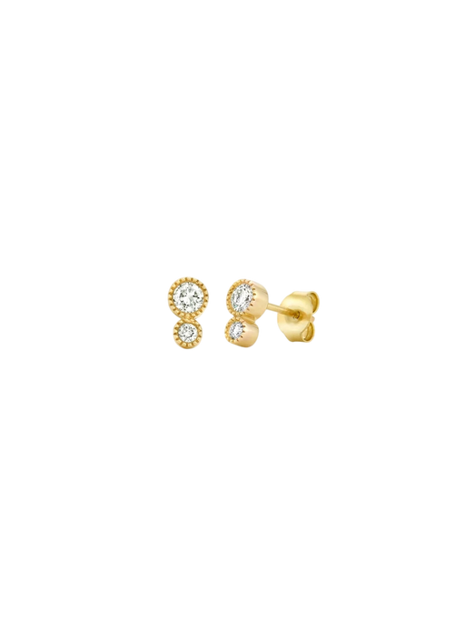 9k diamond jasmine studs photo