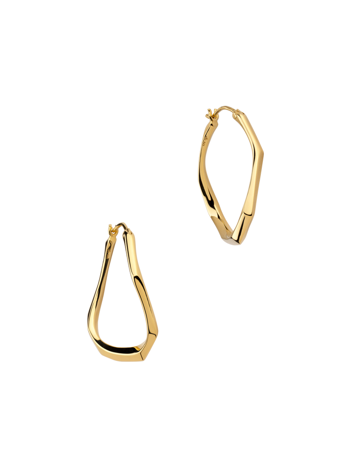 Thalassa faceted medium hoops