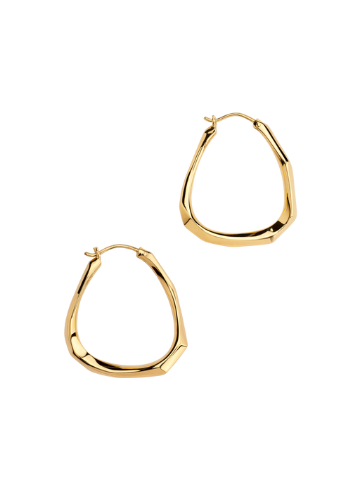 Thalassa faceted medium hoops photo