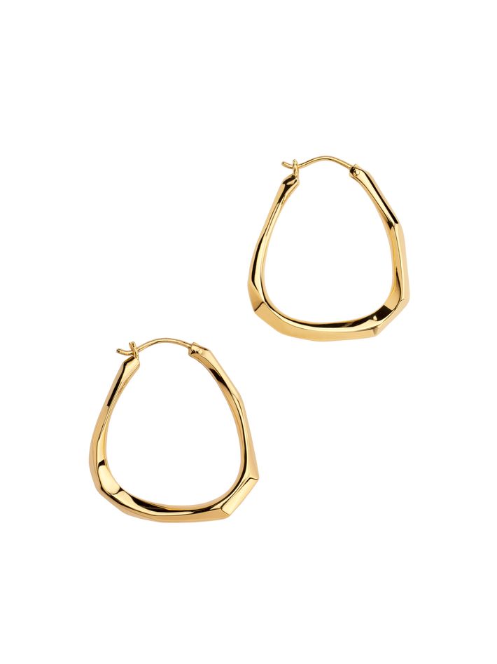 Thalassa faceted medium hoops