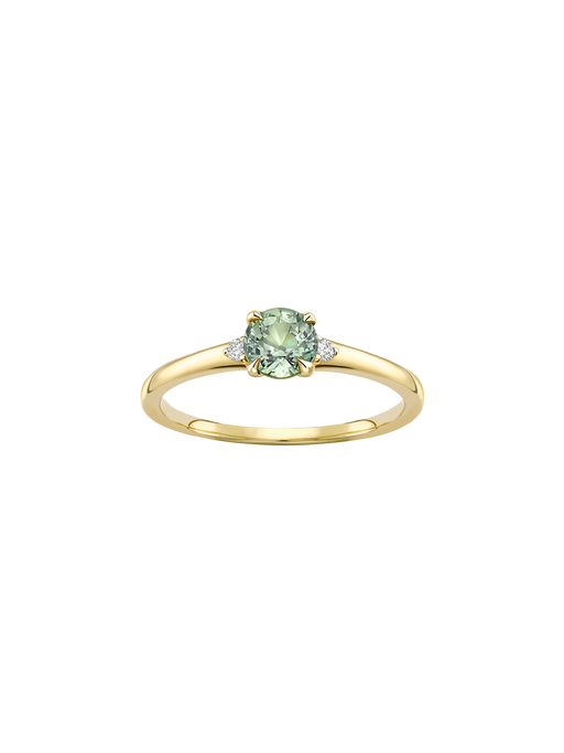 Kassia 18k fine green sapphire & diamond ring photo