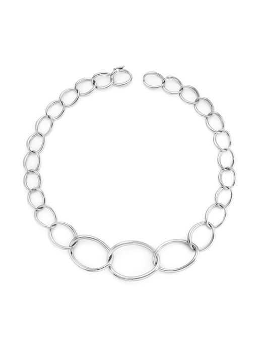 Silver wave necklace photo