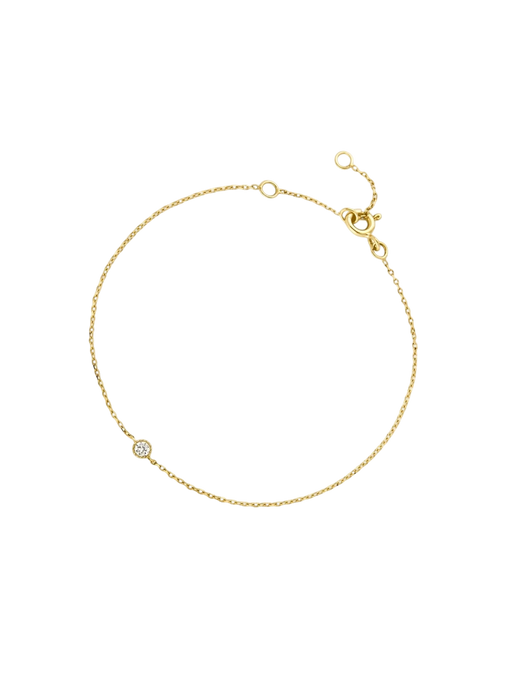 Lab-grown solitaire diamond bracelet photo