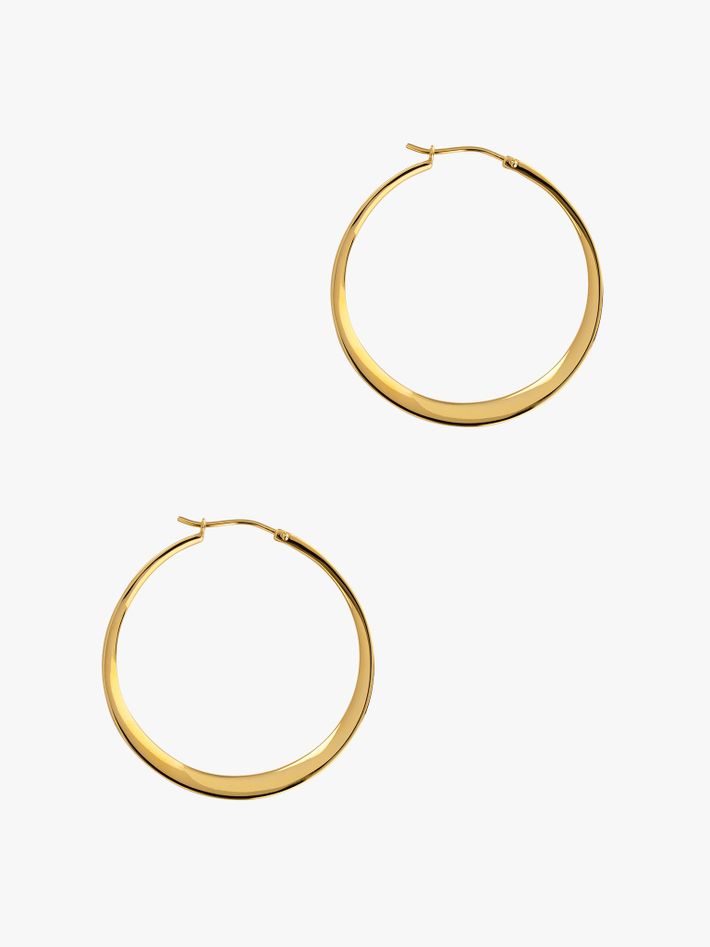 Signature medium tapering hoops