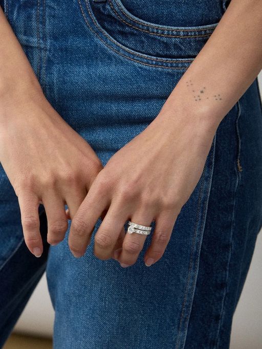 Lab-Grown Diamond Carre Eternity Ring photo