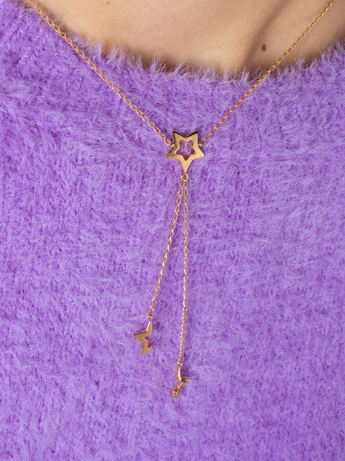 Stargazer small lariat necklace