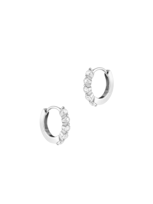 Shuga mini lab-grown diamond huggie hoops photo