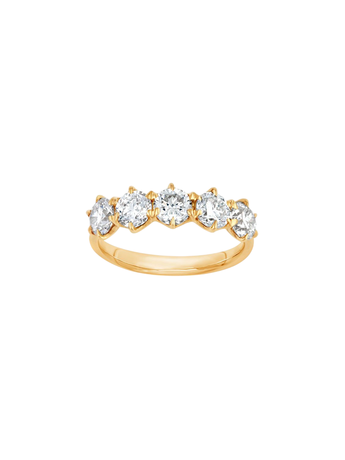 Elyhara five stone diamond ring