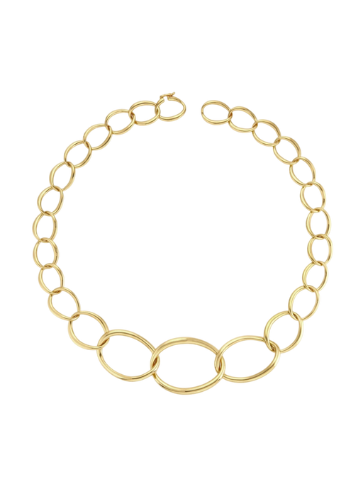 Gold wave necklace photo