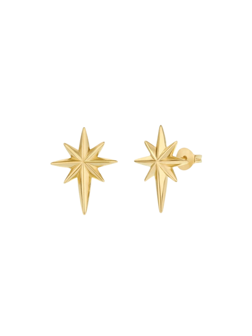 North star stud earrings photo