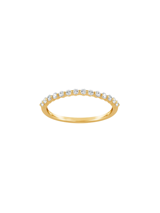 Sweet pea diamond half eternity ring photo