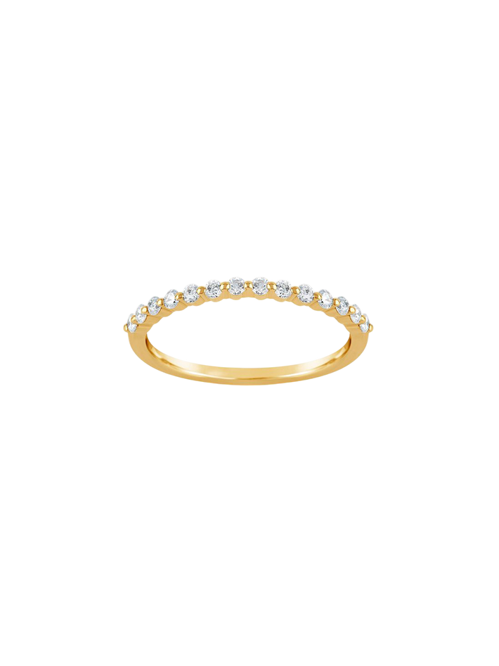 Sweet pea diamond half eternity ring