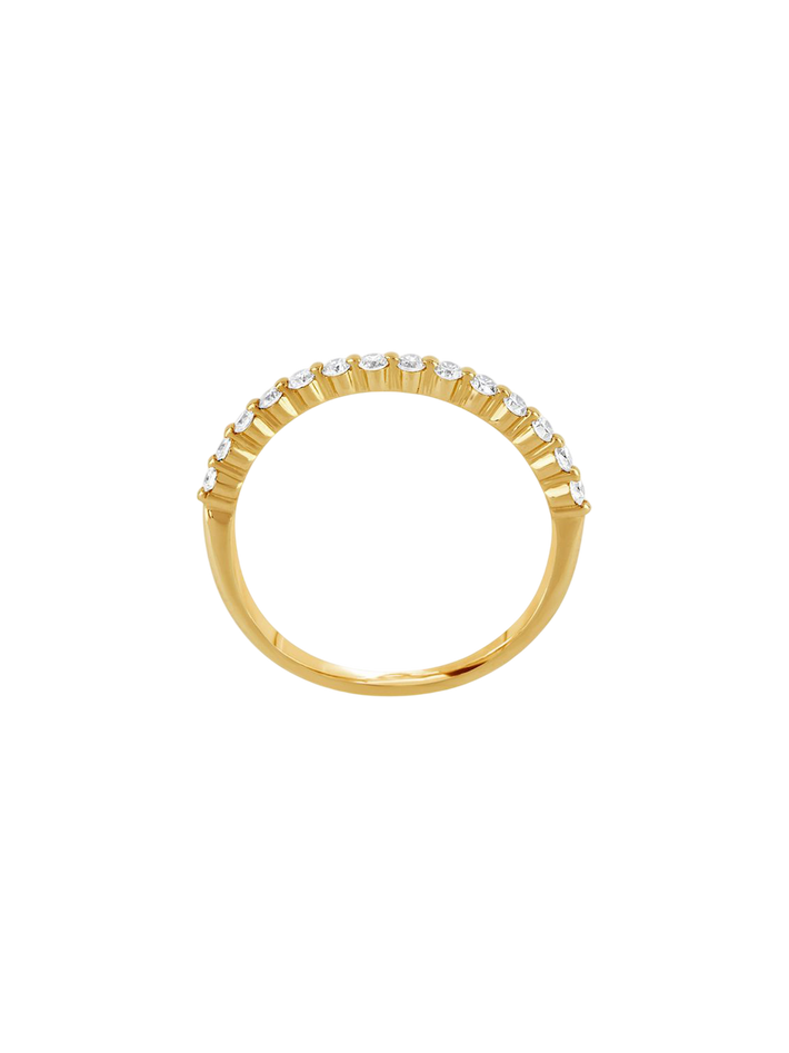 Sweet pea diamond half eternity ring