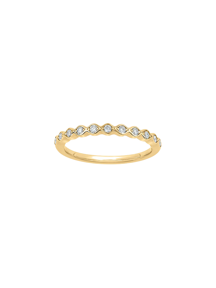 Rosemary diamond half eternity ring