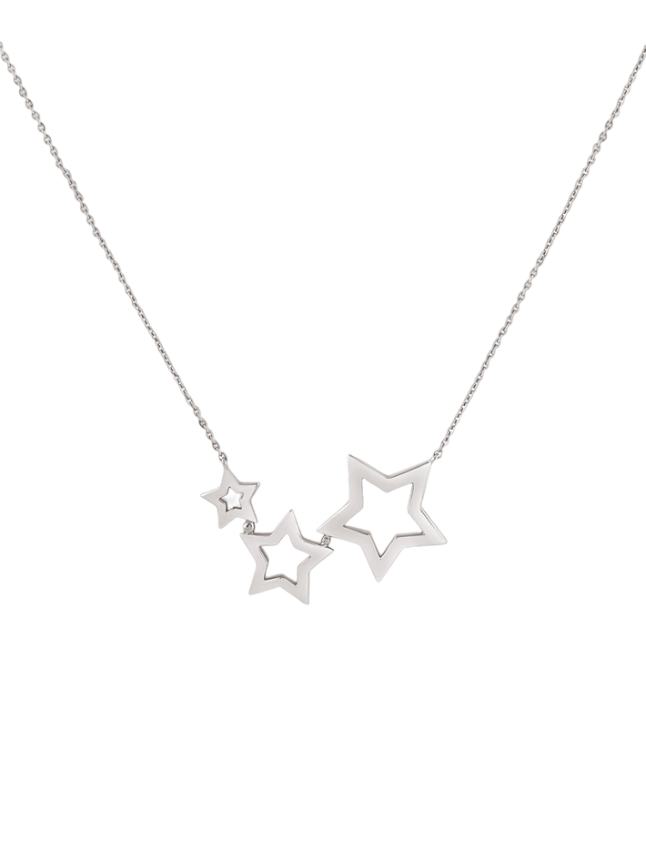 Stargazer triptych necklace