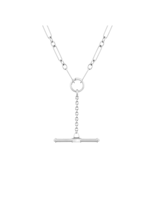 Mother of pearl lariat t-bar necklace photo