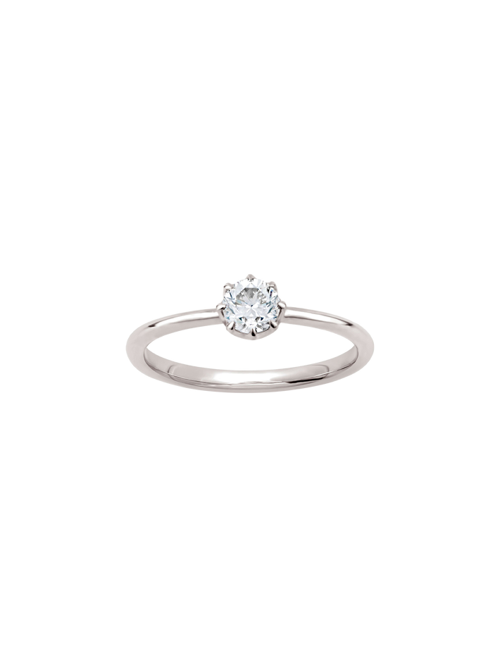 Ellie 18k fine diamond solitaire ring