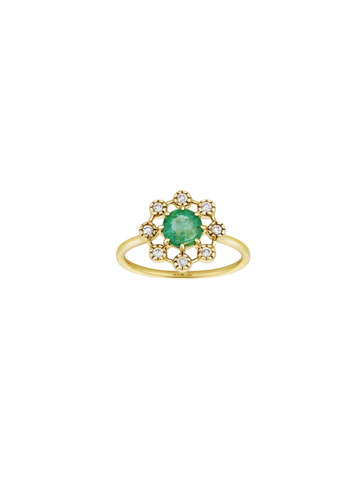 Celandine emerald ring photo