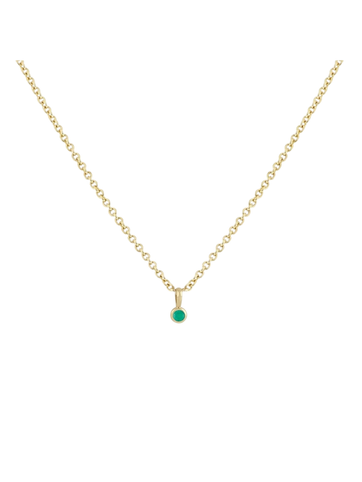 Emerald precious pip pendant photo