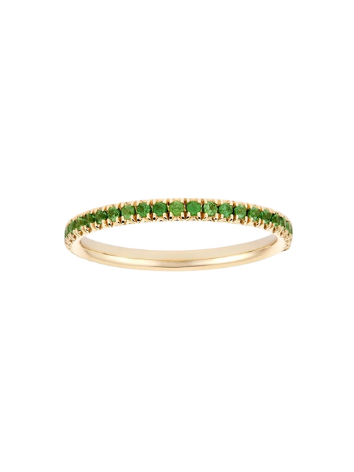Minnow tsavorite garnet 3/4 eternity ring photo