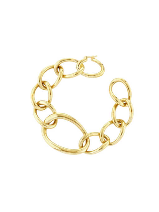 Gold wave bracelet photo