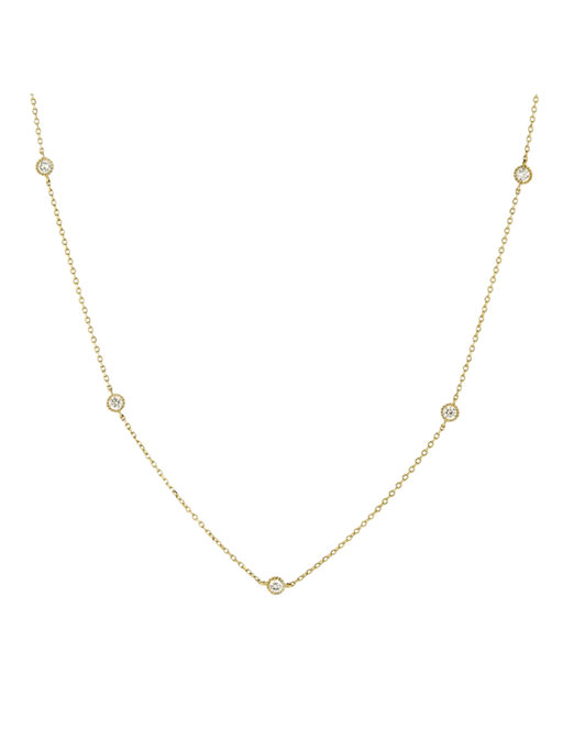 Scattered lab-grown diamond necklace photo