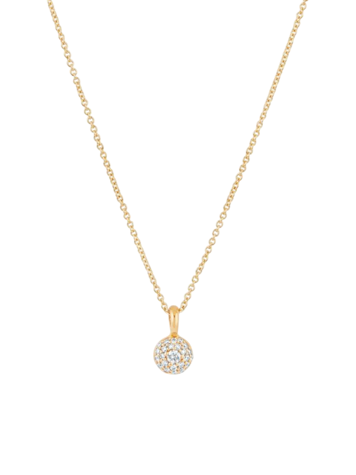 Created-diamond bon bon pendant