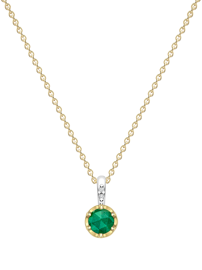 May emerald birthstone pendant