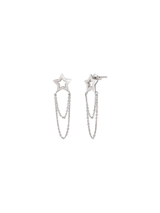 Stargazer chain loop drop earrings photo
