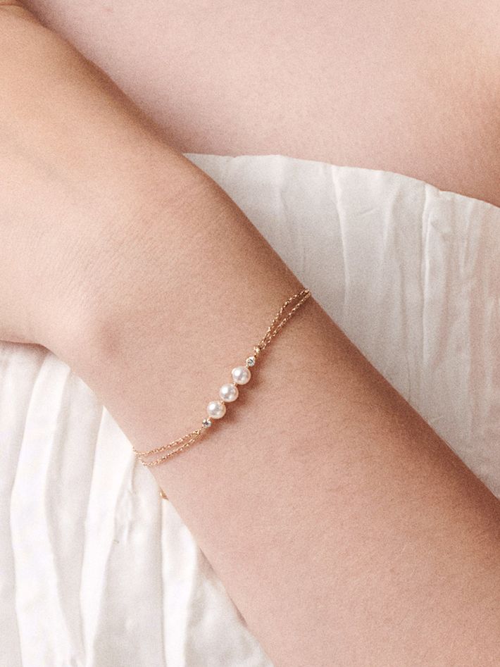 Shuga pearl and diamond bracelet