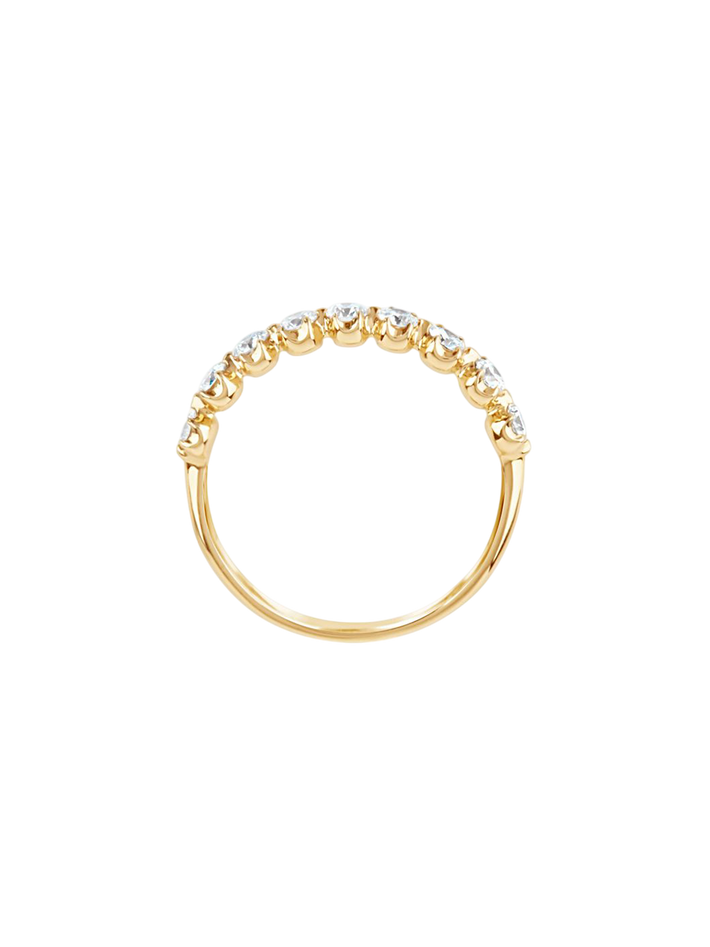 Elyhara diamond half eternity ring