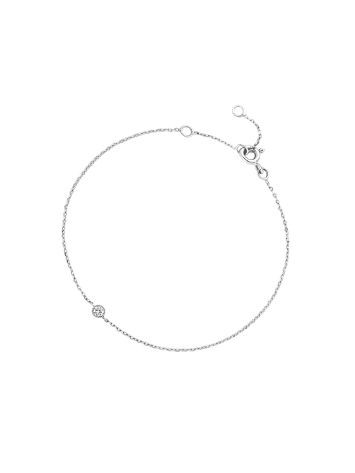 Lab-grown solitaire diamond bracelet photo