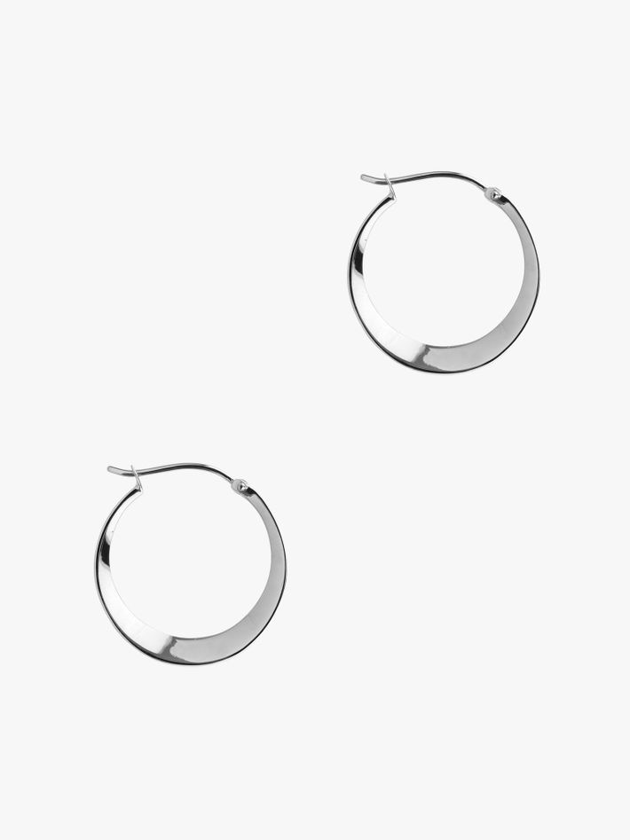 Signature small tapering hoops