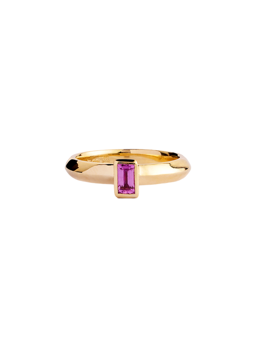 Cleo ring with pink sapphire photo