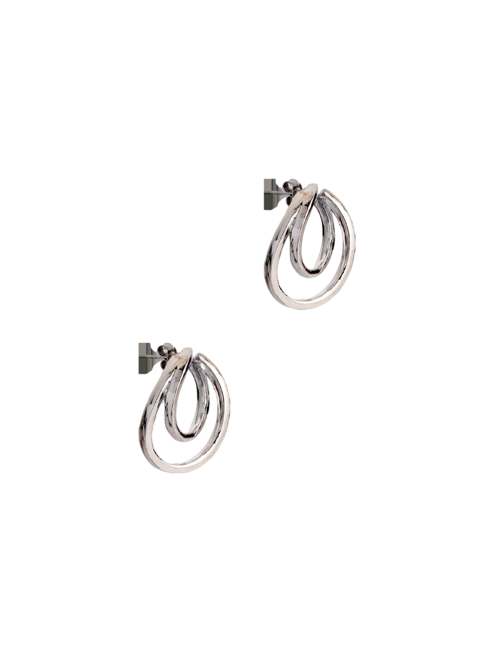 Duality silver earring