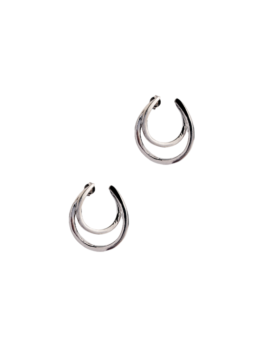 Duality silver earring photo