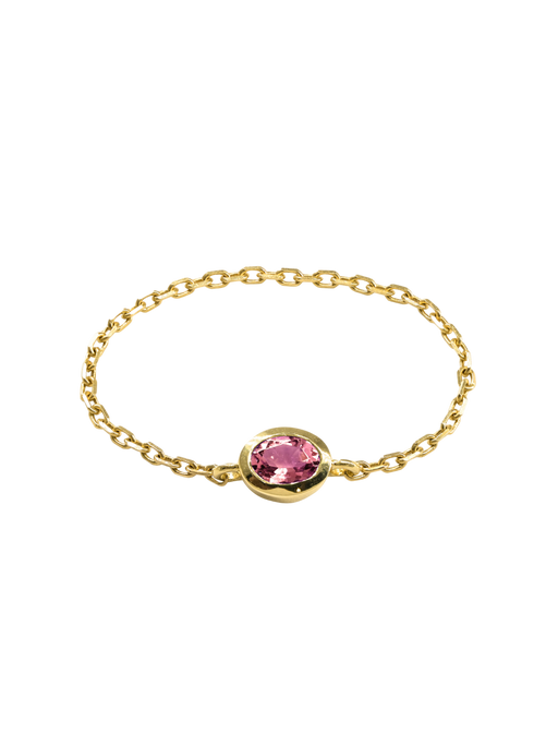 Valentine pink chain ring photo