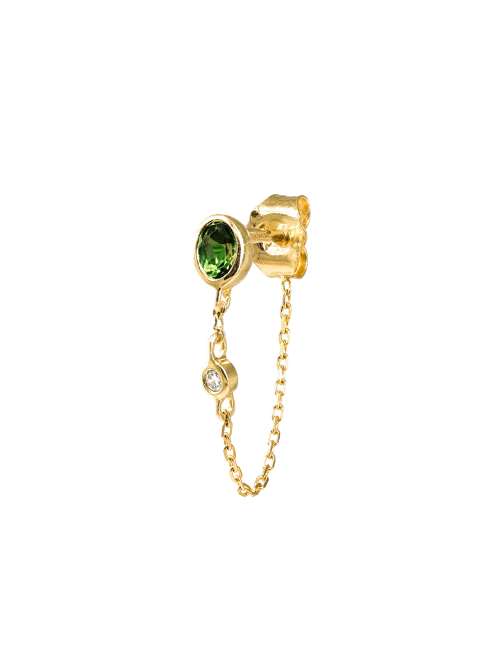 Earring chain valentine green